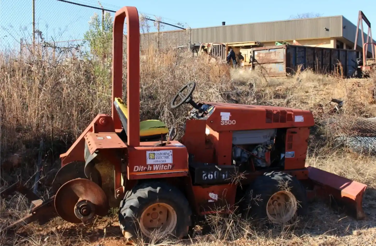 Used 1990 Ditch Witch SALVAGE 3500 Trencher with H311 Digging