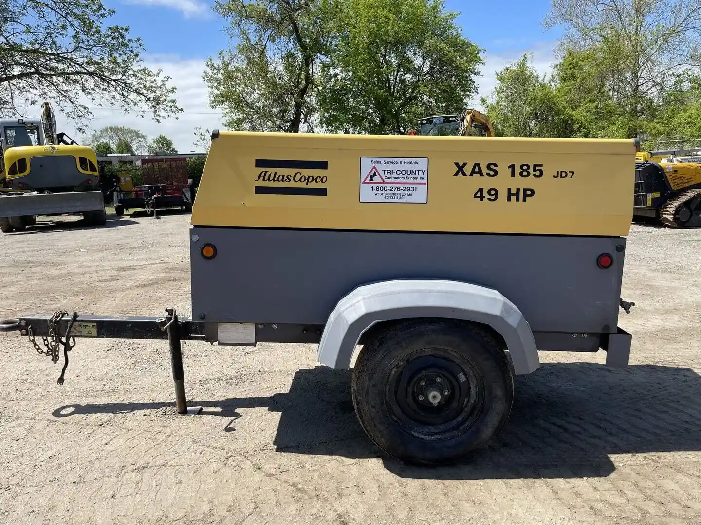 Used 2011 Atlas Copco XAS 185 JD7 in West Springfield, MA